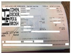 re-entry visa to Israel